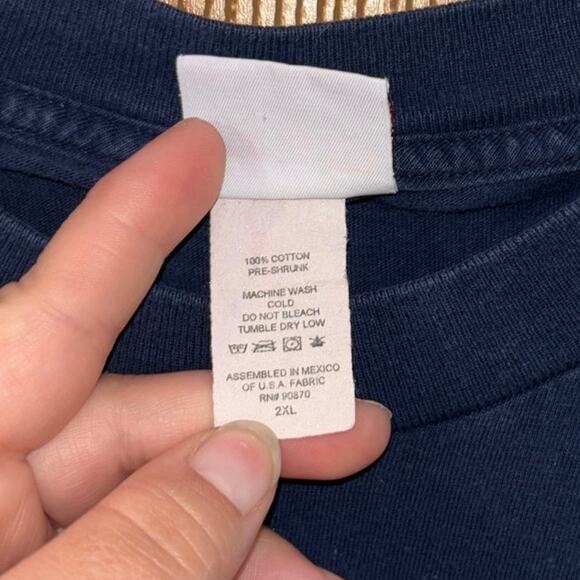 Vintage Team Edition Apparel Carolina Tarheels blue t-shirt (size 2XL) - Picture 3 of 4